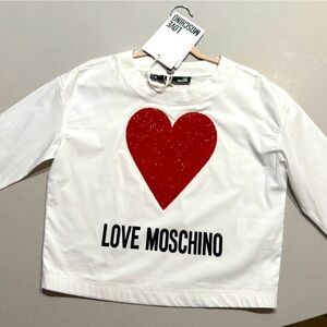 LOVE MOSHINO heart top with tags